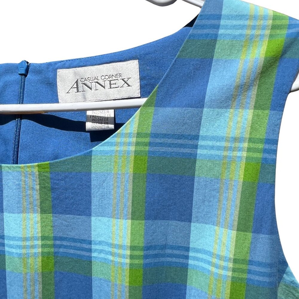 Casual Corner Annex Plaid Sheath Dress Sz 12 🎉2X Host Pick🎉 - Picture 3 of 13